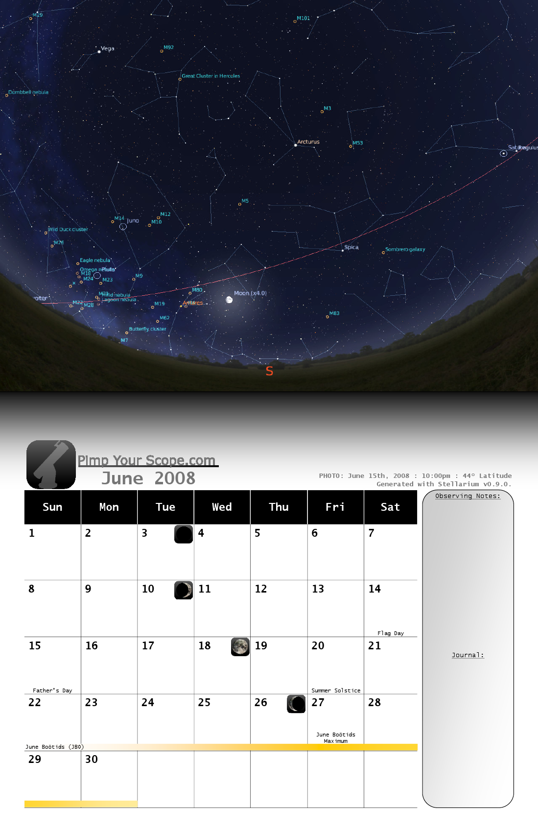 2008 PimpYourScope  Astronomy Calendar 2008 PimpYourScope Astronomy Calendar