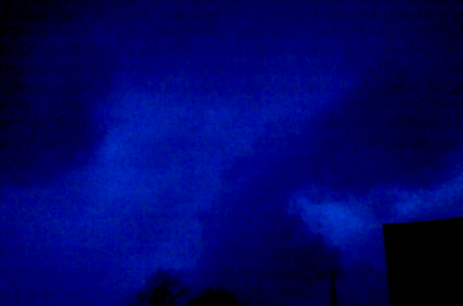 (2011-04-10) Tornado in Kaukauna, WI Still frame from the video below.  Levels adjusted to show tornado.