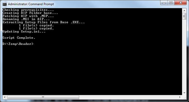 AdobeReaderPatcher - Running Script