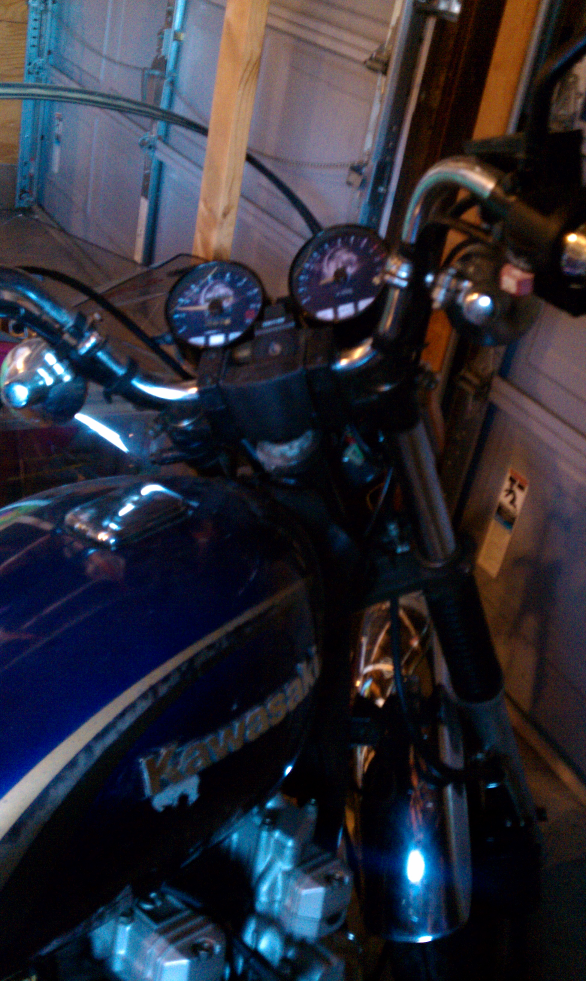 Custom Kawasaki Gauges Installed 2