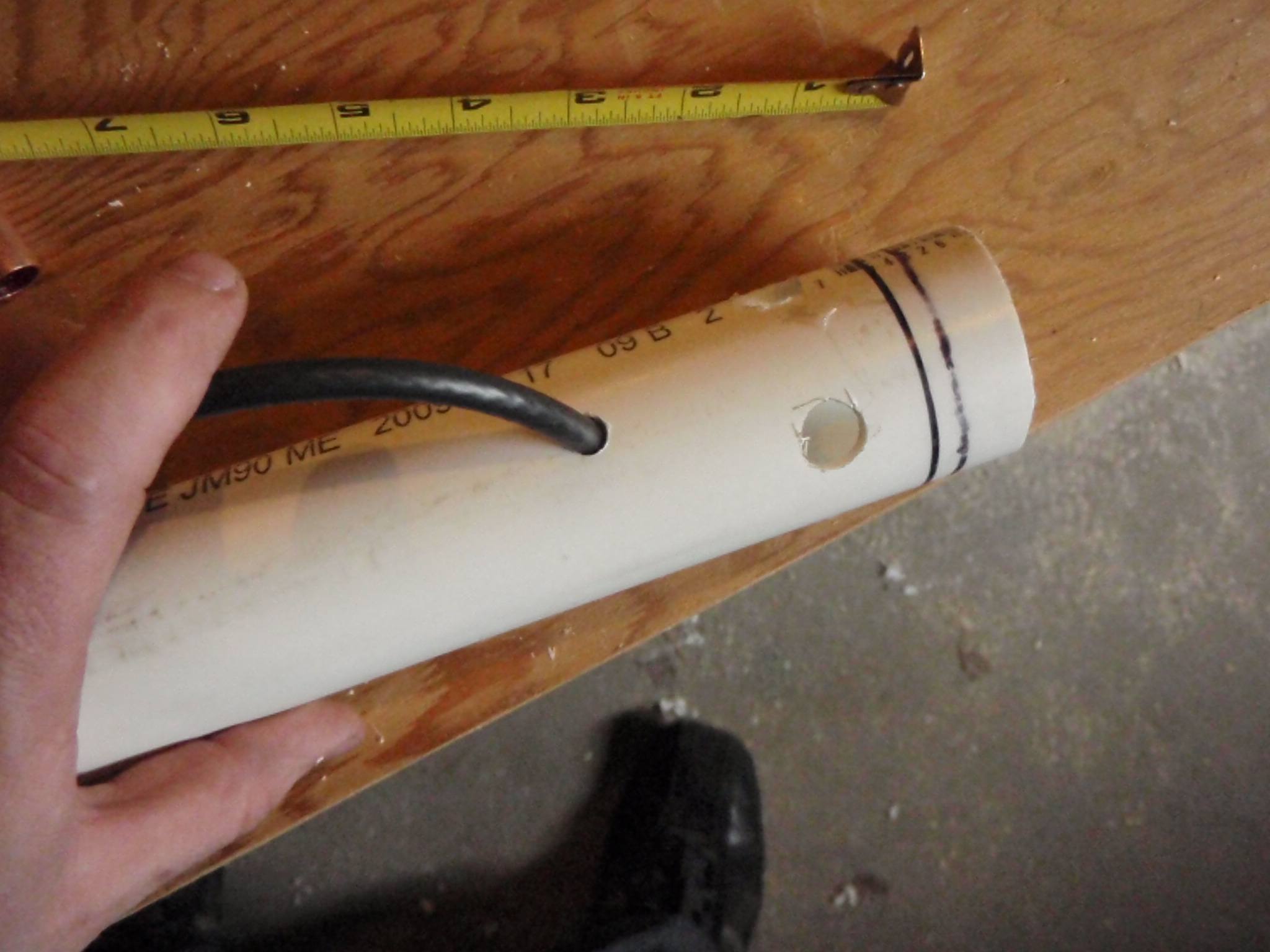 OLYMPUS DIGITAL CAMERA Dilled hole for the coax