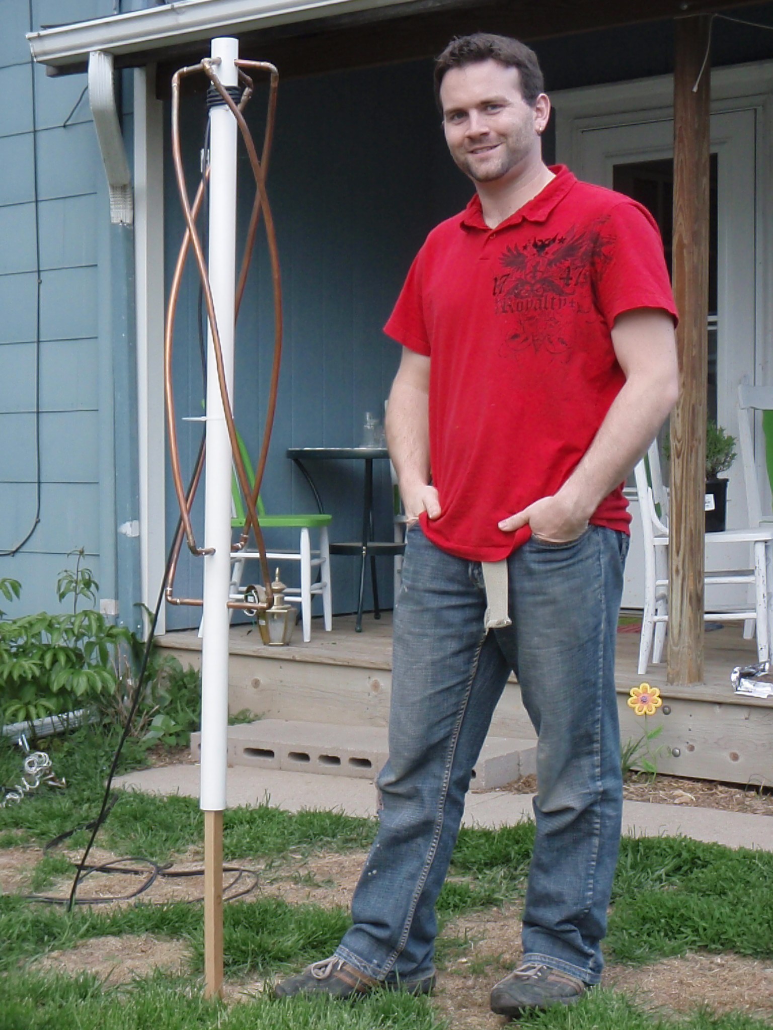 OLYMPUS DIGITAL CAMERA The completed antenna