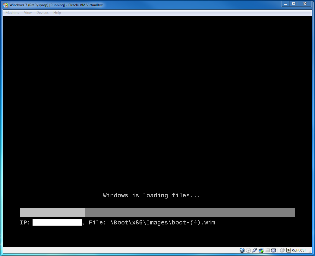 VirtualBox PXE Success
